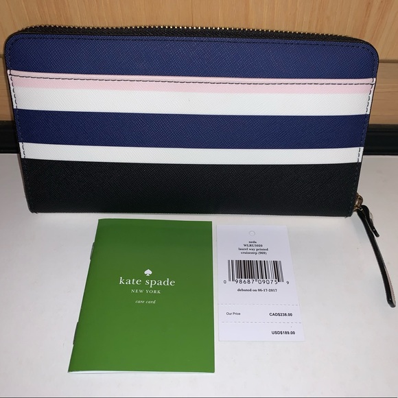 NEW! Kate Spade Shore Street Lacey Cruise Stripe - Picture 4 of 4